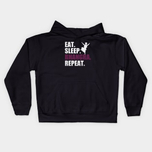 Eat Sleep Bhangra Repeat Funny Dancing Punjabi Kids Hoodie